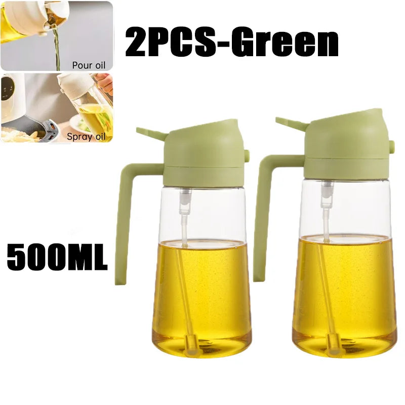 Spruzzatore d'Olio per Cucina e BBQ – Nebulizzatore in Plastica per Olio d'Oliva, Aceto e Condimenti