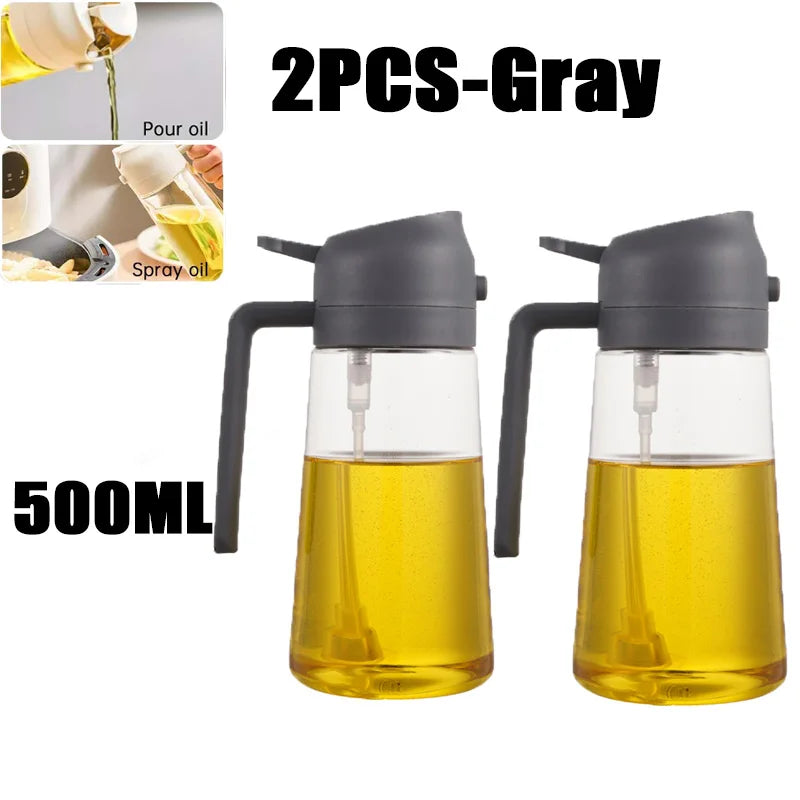 Spruzzatore d'Olio per Cucina e BBQ – Nebulizzatore in Plastica per Olio d'Oliva, Aceto e Condimenti