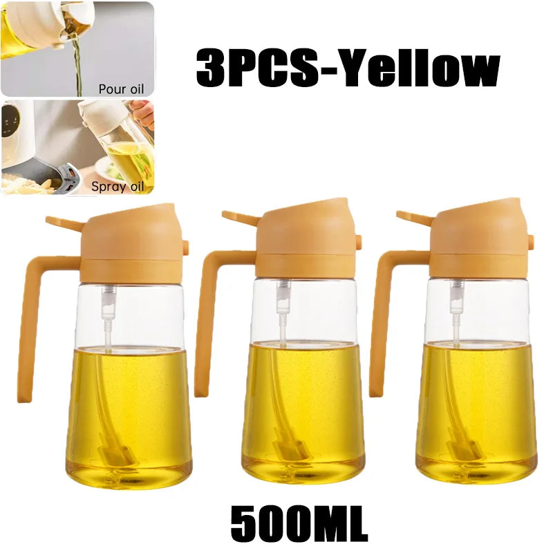 Spruzzatore d'Olio per Cucina e BBQ – Nebulizzatore in Plastica per Olio d'Oliva, Aceto e Condimenti