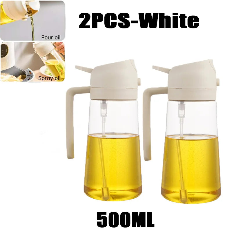 Spruzzatore d'Olio per Cucina e BBQ – Nebulizzatore in Plastica per Olio d'Oliva, Aceto e Condimenti