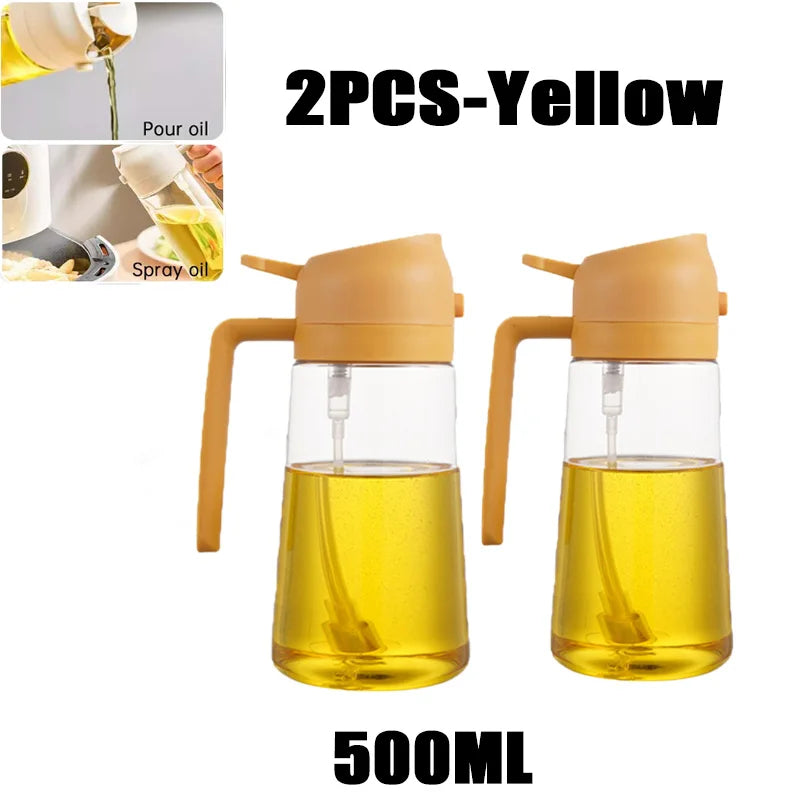 Spruzzatore d'Olio per Cucina e BBQ – Nebulizzatore in Plastica per Olio d'Oliva, Aceto e Condimenti