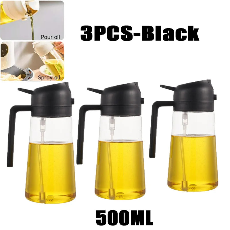 Spruzzatore d'Olio per Cucina e BBQ – Nebulizzatore in Plastica per Olio d'Oliva, Aceto e Condimenti