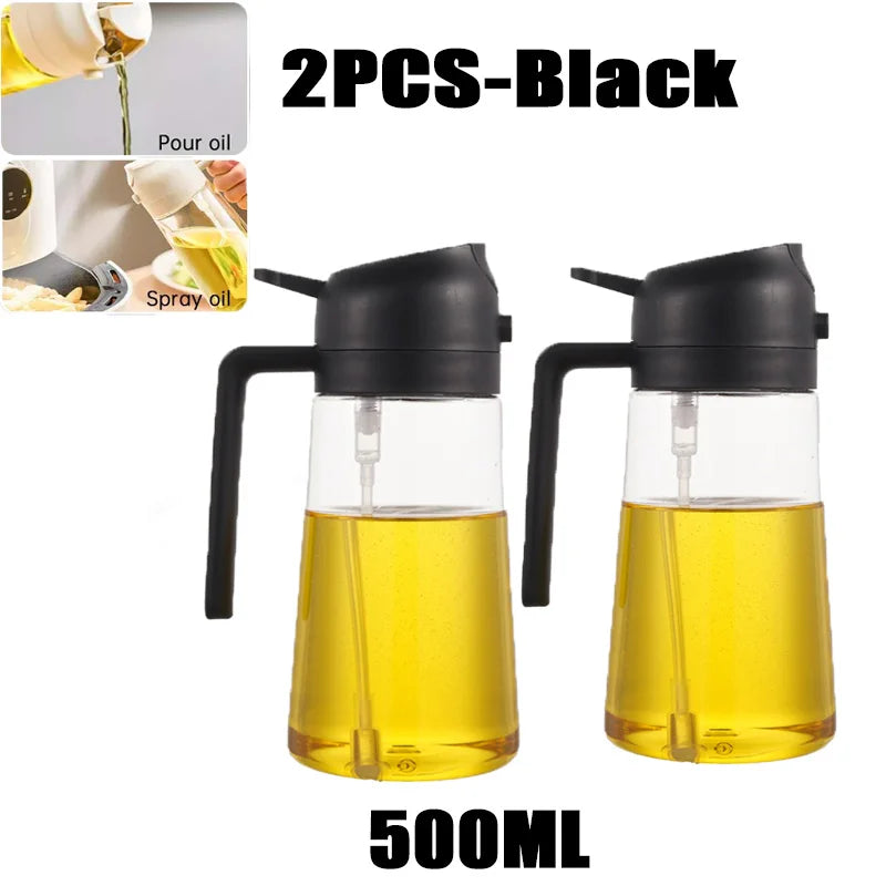 Spruzzatore d'Olio per Cucina e BBQ – Nebulizzatore in Plastica per Olio d'Oliva, Aceto e Condimenti