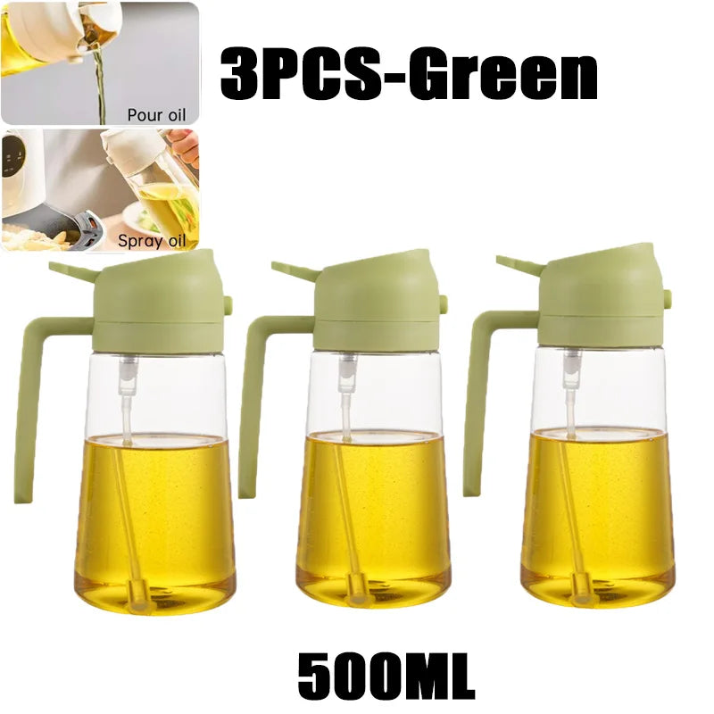 Spruzzatore d'Olio per Cucina e BBQ – Nebulizzatore in Plastica per Olio d'Oliva, Aceto e Condimenti