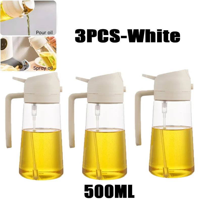Spruzzatore d'Olio per Cucina e BBQ – Nebulizzatore in Plastica per Olio d'Oliva, Aceto e Condimenti